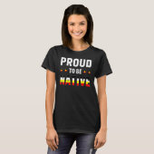 先住民誇りを持った先住民アメリカ人のTシャツ Tシャツ (正面フル)