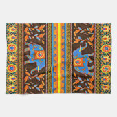 先住民象 キッチンタオル (横)