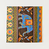 先住民象 タペストリー (正面(横))