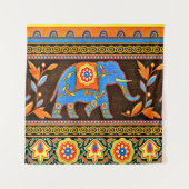 先住民象 タペストリー (正面)