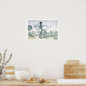 先住民運は飾アイボリーゾウントスクf ポスター (キッチン)