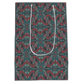 先住民部族の南西部の色のパターン ミディアムペーパーバッグ (裏面)