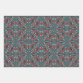 先住民部族の南西部の色のパターン ラッピングペーパーシート (正面2)