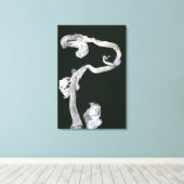 先住民銀 キャンバスプリント (インサイチュ (ウッドフロア))