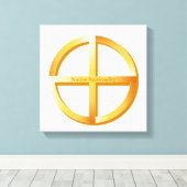 先住民霊性シンボル キャンバスプリント (インサイチュ (ウッドフロア))