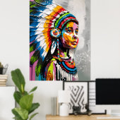 先住民魂 ポスター (ホームオフィス)