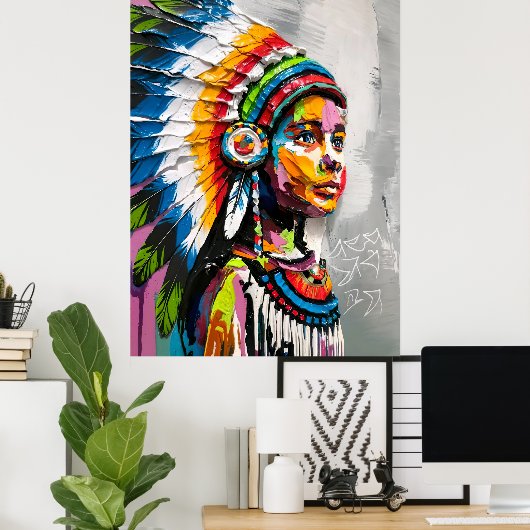 先住民魂 ポスター (ホームオフィス)