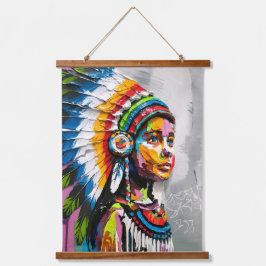 先住民魂 吊り下げ型タペストリー