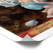 先住民魚釣りインダス上の巨大なアサリのためのプラット ポスター (角)