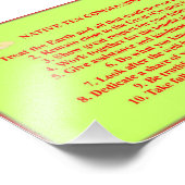 先住民10コマンド写真紙ポスター フォトプリント            (角)