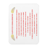 先住民10コマンド柔軟なフォトマグネット マグネット (縦)