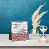 先住民10コマンドTabletop Plak with Easel フォトプラーク (インサイチュ)