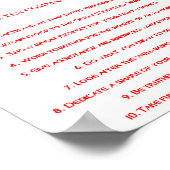 先住民10戒ポスター ポスター (角)