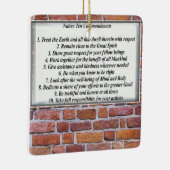 先住民10指令セラミックオーナメント セラミックオーナメント (右)