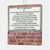 先住民10指令セラミックオーナメント セラミックオーナメント (左)