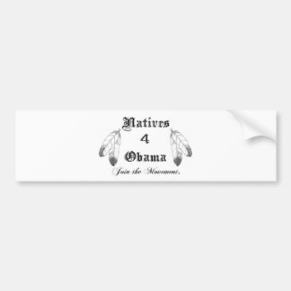 先住民4のオバマのバンパーステッカー バンパーステッカー