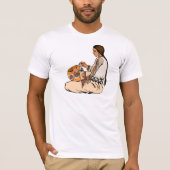 先住民・アメリカンが陶器を作る Tシャツ (正面)