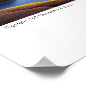 先住民 – アメリカンブルーとイエローデジタル風光明媚 ポスター (角)