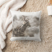 先住民・アメリカン・ウォリアー・スピリット クッション (ブランケット)