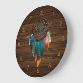 先住民・アメリカン・ドリームキャッチャー大時計 ラージ壁時計 (傾斜)