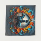 「先住民・アメリカン・ドリームスケープ」 タペストリー (正面(横))