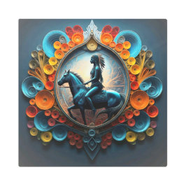 「先住民・アメリカン・ドリームスケープ」 メタルプリント