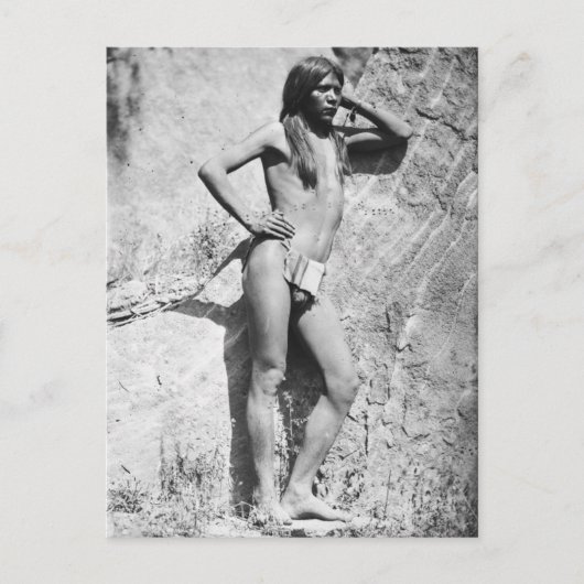 先住民・アメリカン・ブレイブ ポストカード (正面)