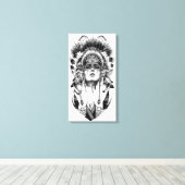 先住民 キャンバスプリント (インサイチュ (ウッドフロア))