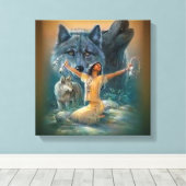 先住民 キャンバスプリント (インサイチュ (ウッドフロア))