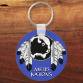 先住民 キーチェーン ワイルドライフ アート ギフト 記念品 (正面)