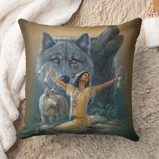 先住民 クッション (ブランケット)