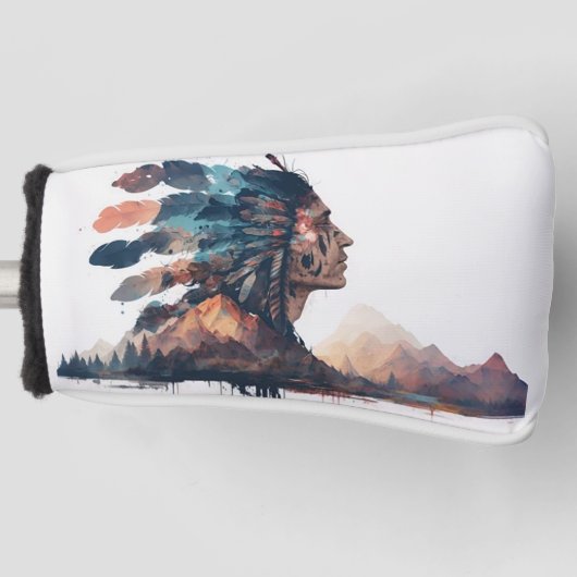 先住民 ゴルフヘッドカバー (正面)