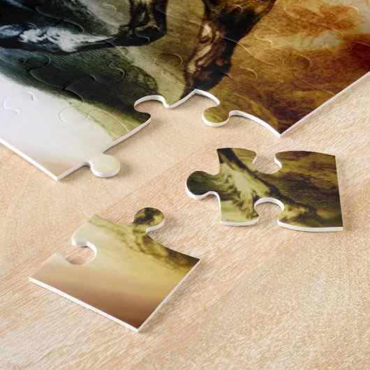 先住民 ジグソーパズル (側面)