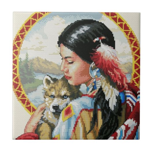 先住民 タイル (正面)