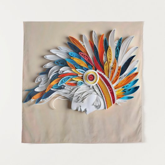 先住民 タペストリー (正面(横))