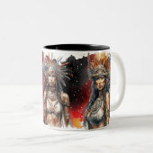 先住民 ツートーンマグカップ (正面右)