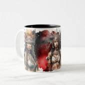 先住民 ツートーンマグカップ (正面左)