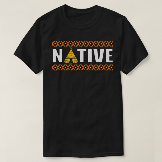 先住民 ネイティブアメリカン 部族 Tシャツ (デザイン正面)