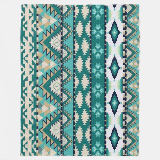 先住民 フリースブランケット (正面)