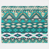 先住民 フリースブランケット (正面(横))