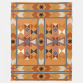 先住民 フリースブランケット (正面)