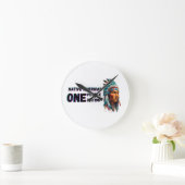 先住民 ラウンド壁時計 (ホーム)