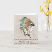 先住民・考えるアメリカンズ・オブ・ユー カード (黄色い花)