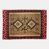 先住民Am.デザインの出力イニシャル キッチンタオル (横)