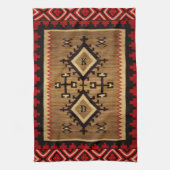 先住民Am.デザインの出力イニシャル キッチンタオル (縦)