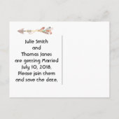 先住民American日付保存 案内ポストカード (裏面)