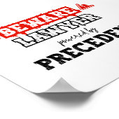 先例を取り巻く弁護士 | おもしろい弁護士 ポスター (角)