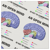 先入観のない考慮はコミュニケーション頭脳に主です ファブリック (クローズアップ)