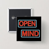 先入観のない考慮ボタンピン 缶バッジ (正面&裏面)