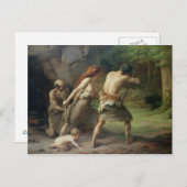 先史人狩りクマ， 1832 ポストカード (正面/裏面)